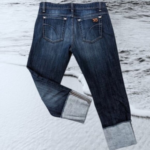 Joe's Jeans Wide Cuff Crop Ryder Wash 28-32 Stretchy - Picture 1 of 7